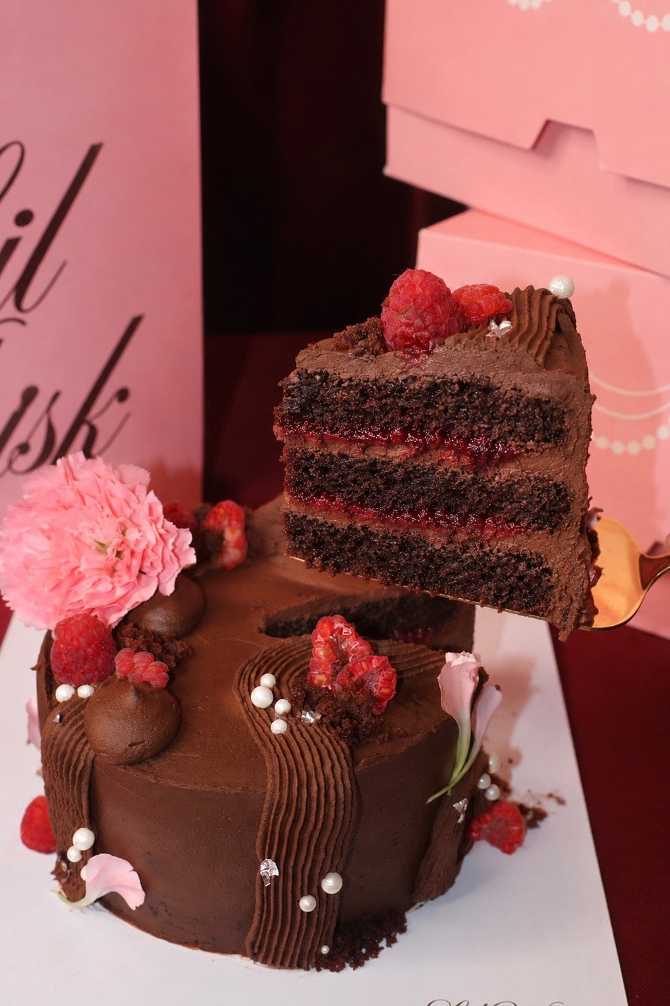 Raspberry Chocolate Cake