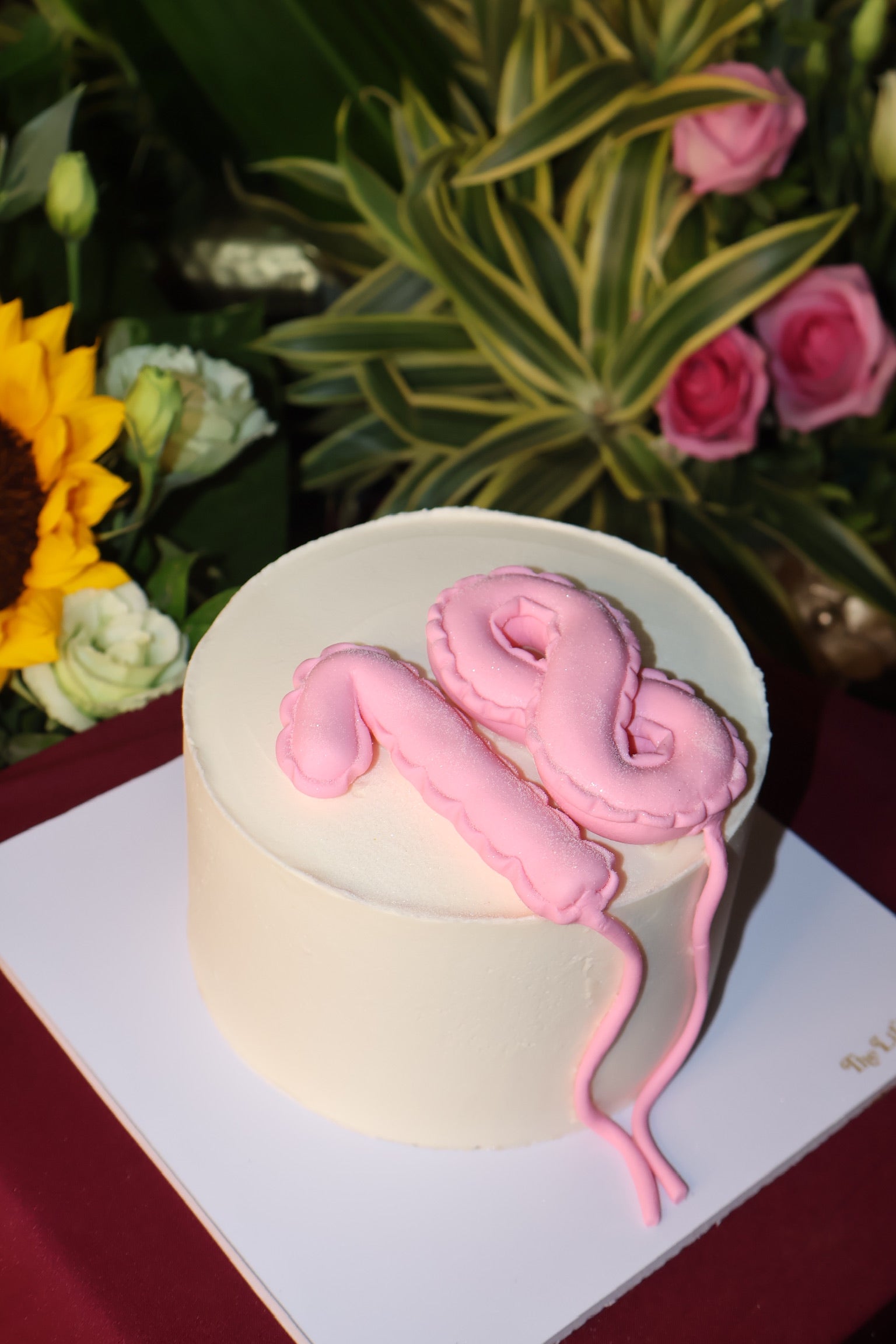Number Balloon Cake