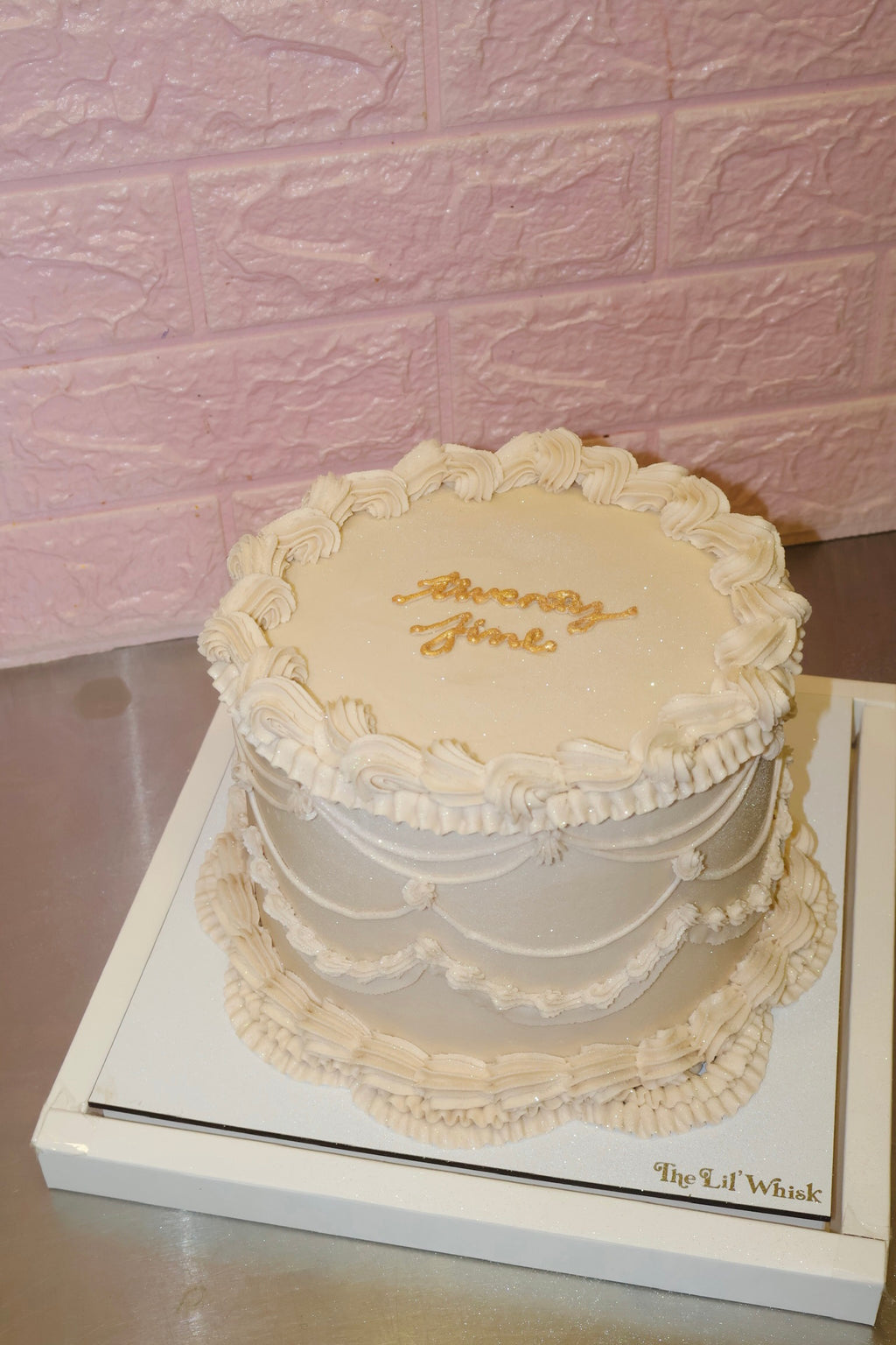Vintage Chantilly Cake